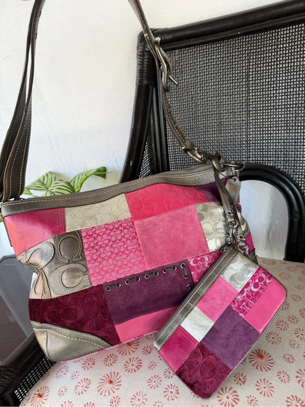 Coach patchwork shoulder